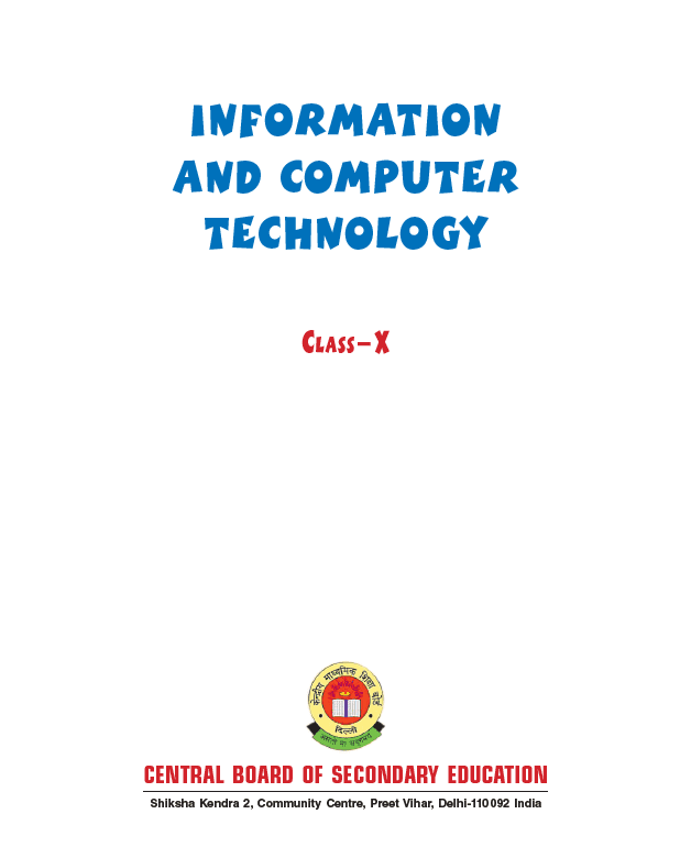 Computer class 10 Ncert book 