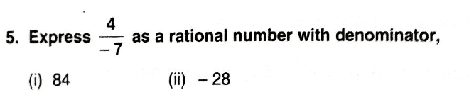 DAV Class 7 Maths Chapter 1 Solutions | Rational Number Question Answers