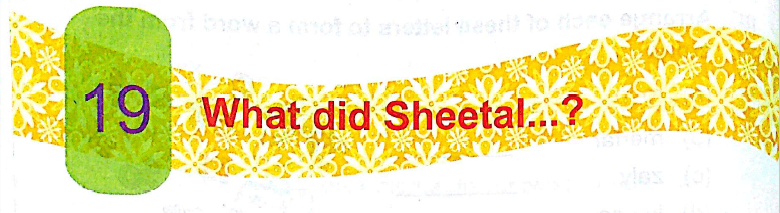 What did Sheetal...? Class- 2 DAV My English Reader Solutions.