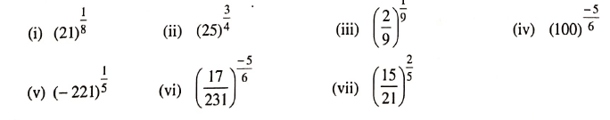 Unit-3 | Worksheet 1 Exponents And Radicals Class-8 DAV Secondary Mathematics