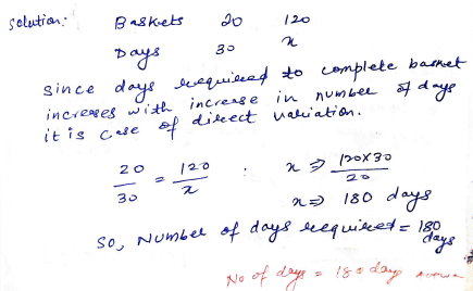 Chapter 4 | Worksheet 3 Direct And Inverse Variation | Class-8 DAV Secondary Mathematics
