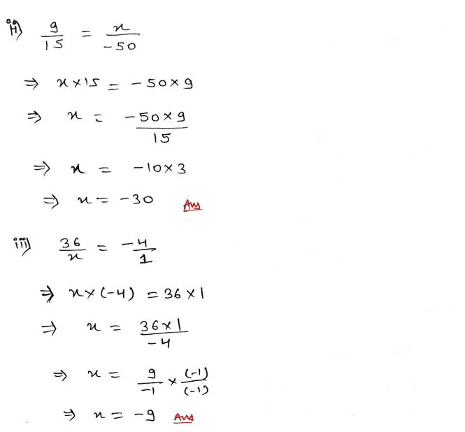 Chapter 1 | Rational Numbers | Class-7 DAV Secondary Mathematics Worksheet 6