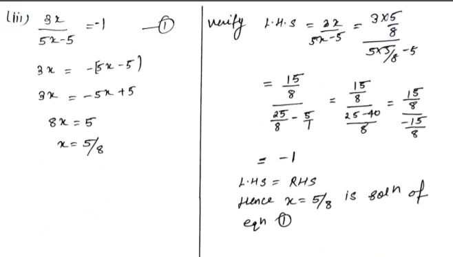 Chapter 9 | Linear Equations In One Variable | Class-8 DAV Secondary Mathematics