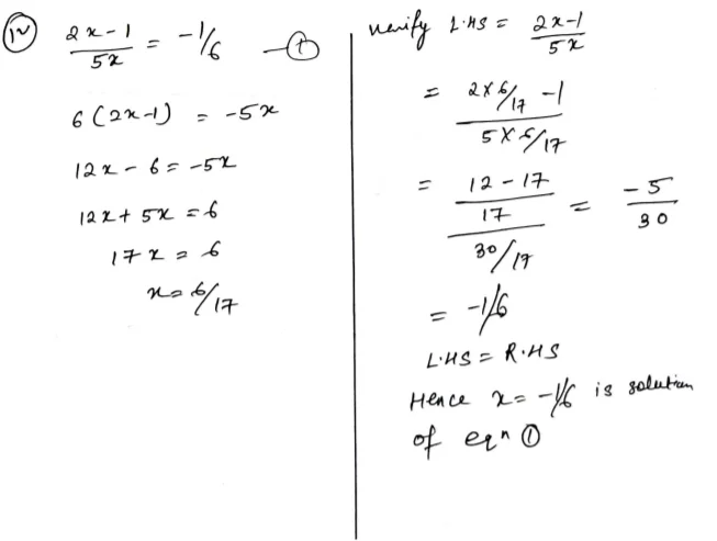 Chapter 9 | Linear Equations In One Variable | Class-8 DAV Secondary Mathematics