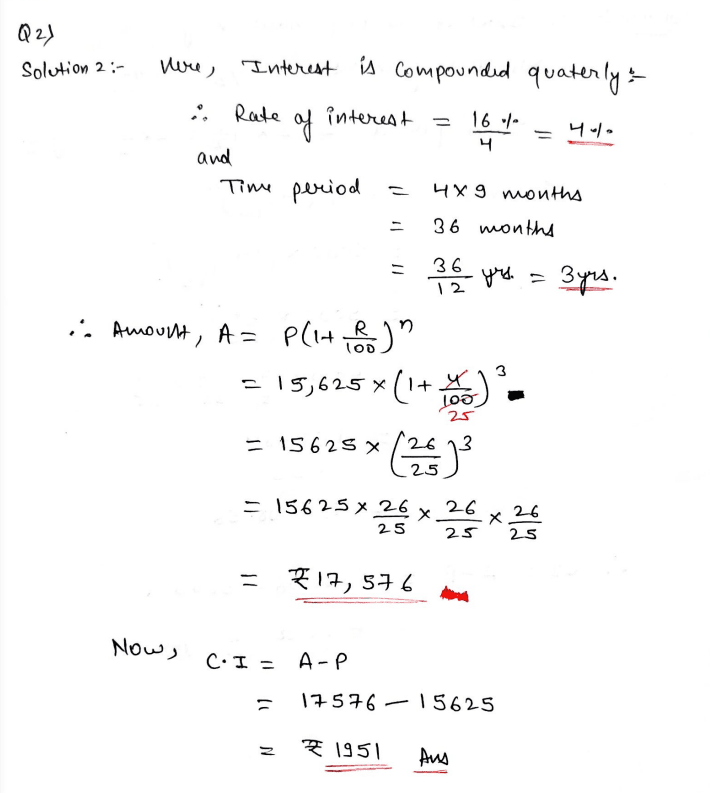 Chapter 6 | Compound Interest | Class-8 DAV Secondary Mathematics