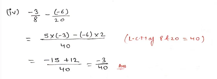 Chapter 2 | Operations On Rational Numbers | Class-7 DAV Secondary Mathematics