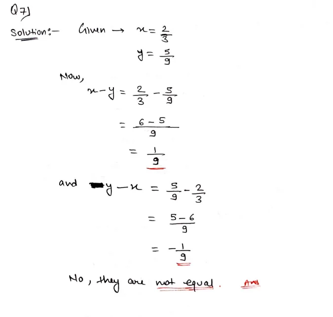 Chapter 2 | Operations On Rational Numbers | Class-7 DAV Secondary Mathematics