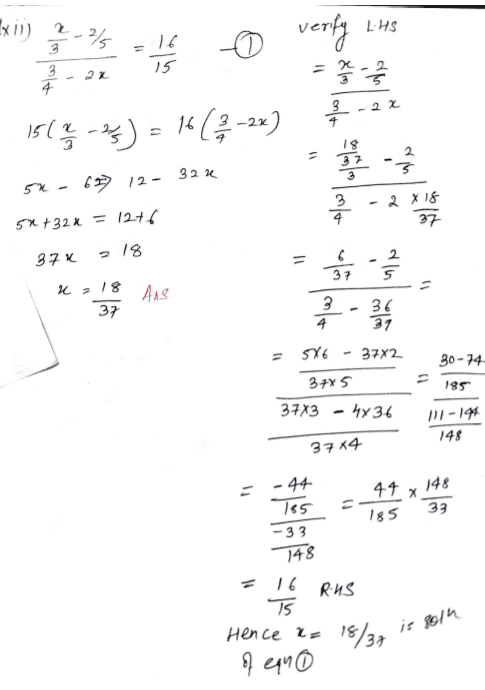 Chapter 9 | Linear Equations In One Variable | Class-8 DAV Secondary Mathematics