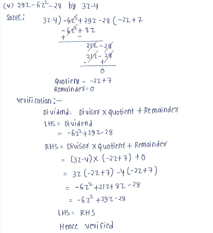 Chapter 8 | Polynomials | Class-8 DAV Secondary Mathematics