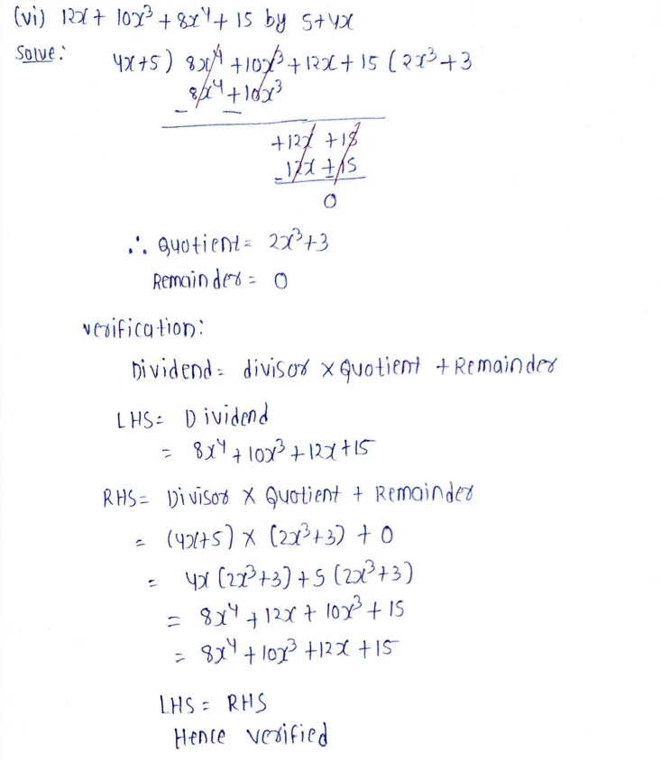 Chapter 8 | Polynomials | Class-8 DAV Secondary Mathematics