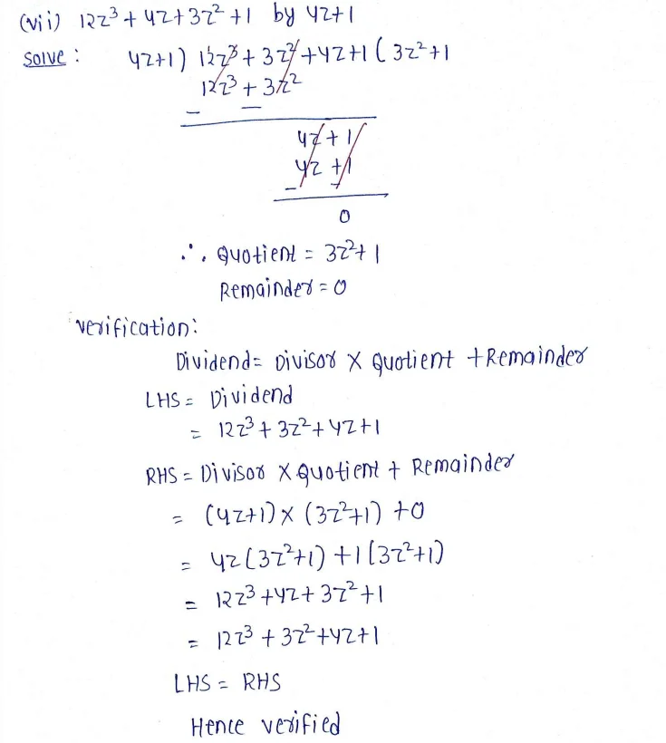 Chapter 8 | Polynomials | Class-8 DAV Secondary Mathematics