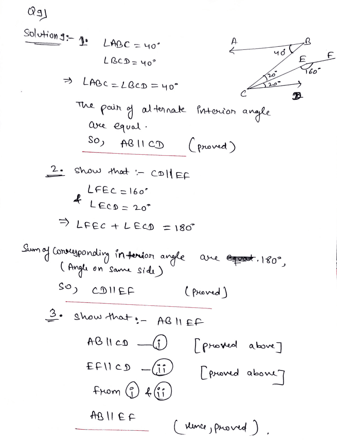 Chapter 10 | Parallel Lines | Class-8 DAV Secondary Mathematics