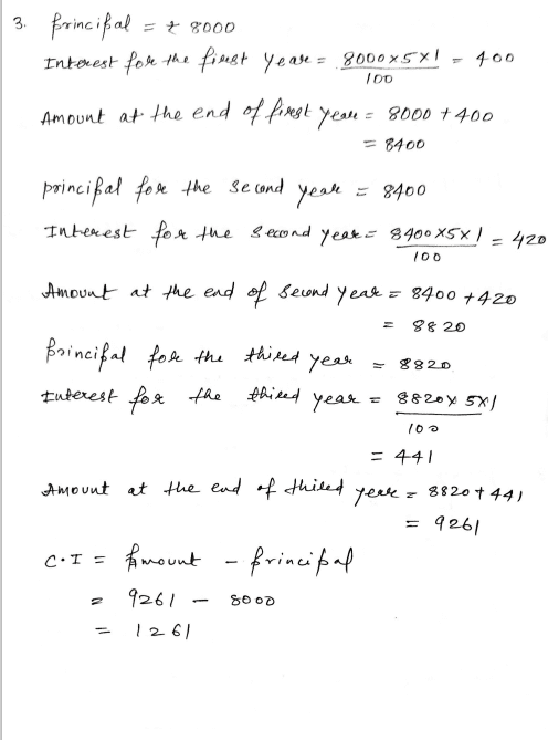 Chapter 6 | Compound Interest | Class-8 DAV Secondary Mathematics