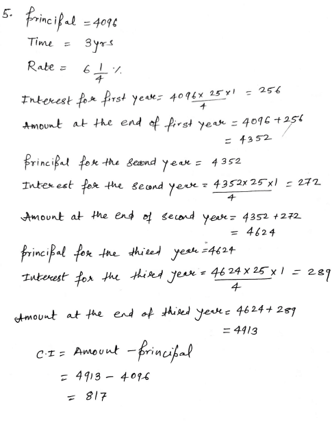 Chapter 6 | Compound Interest | Class-8 DAV Secondary Mathematics