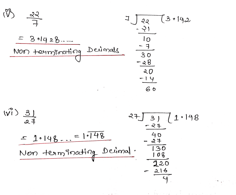 Chapter 3 Rational Numbers As Decimals Class 7 DAV Secondary 