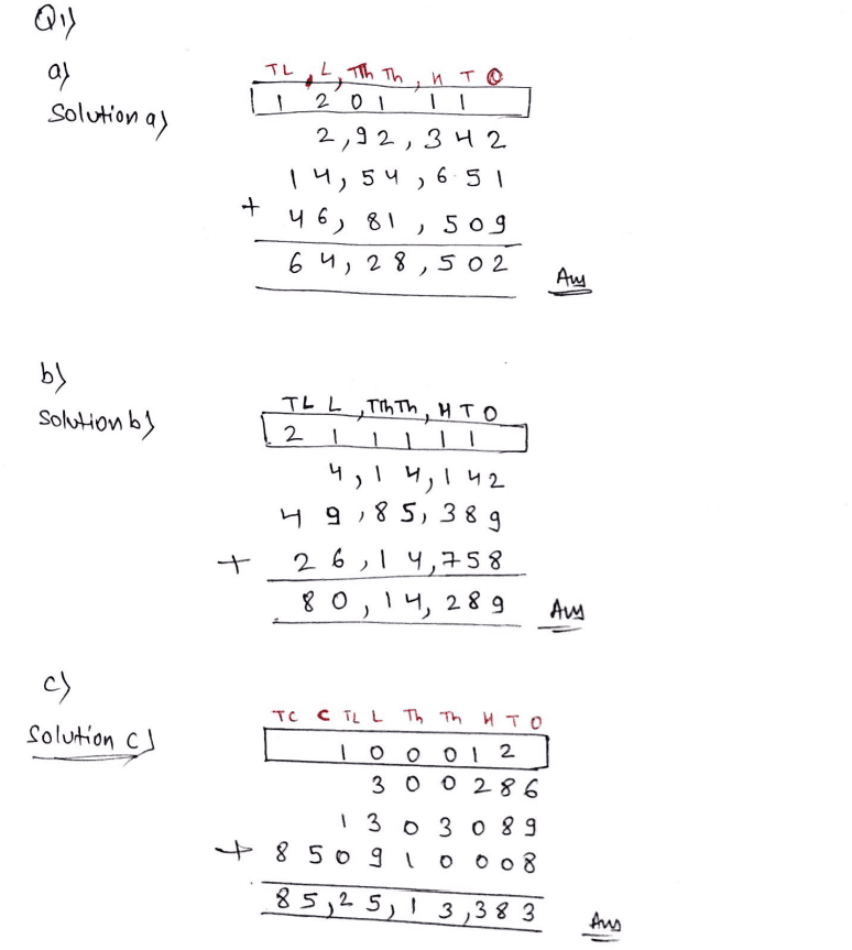 Chapter 2 | Operations on Large Numbers | Class-5 DAV Primary Mathematics