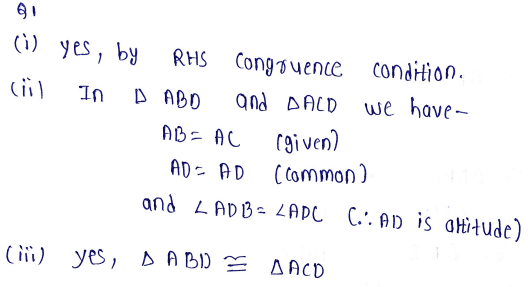Chapter 9 | Congruent Triangles | Class-7 DAV Secondary Mathematics