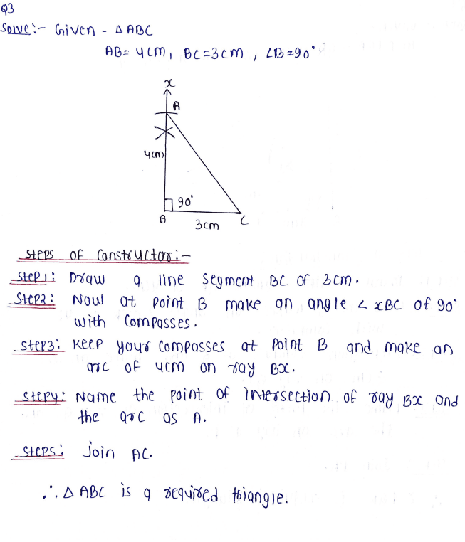 Chapter 10 | Construction of Triangles | Class-7 DAV Secondary Mathematics