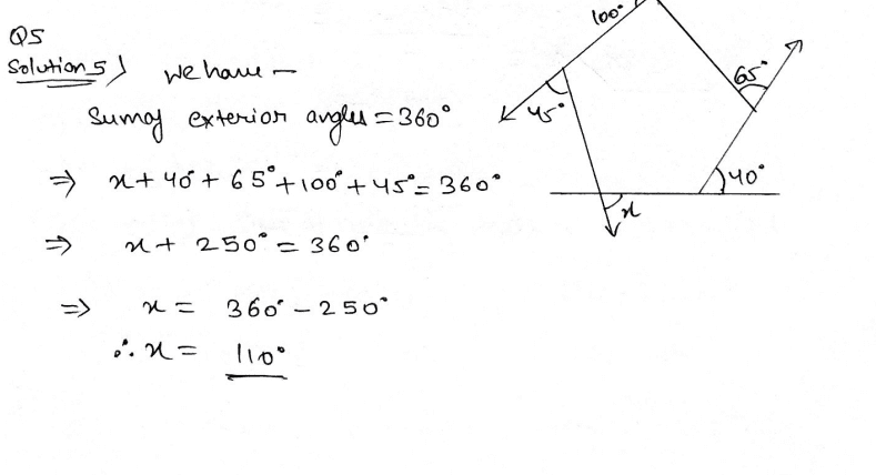 Find the measure of x in the given figure.