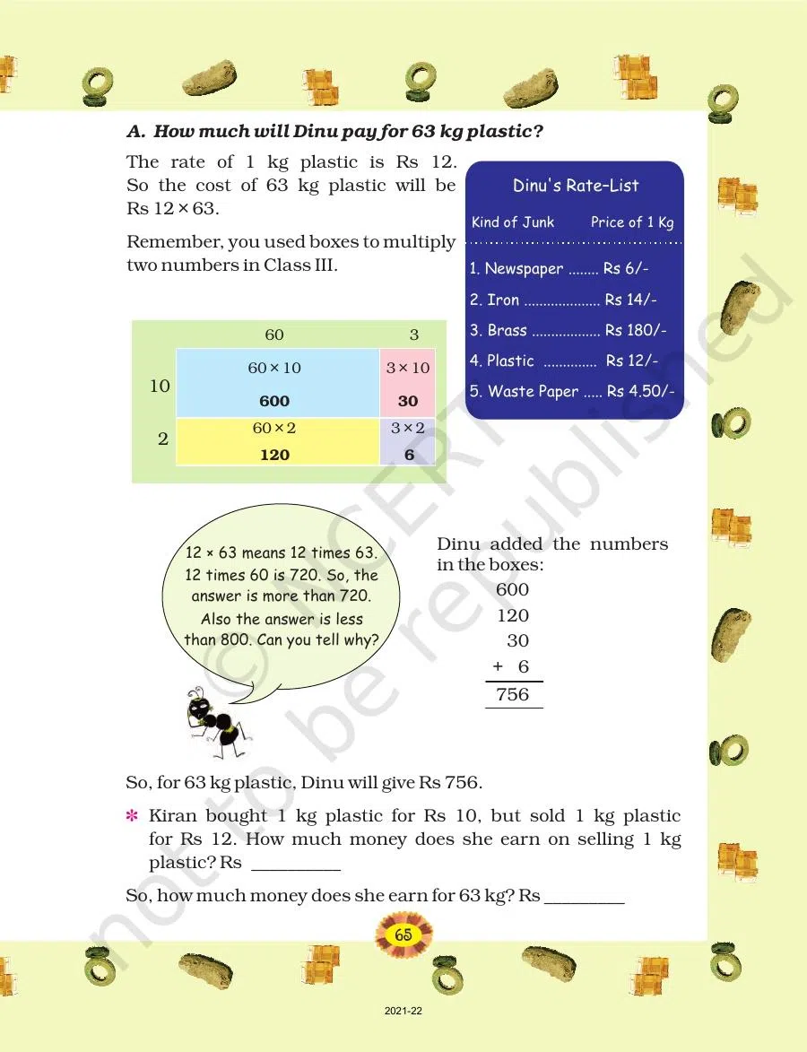 Class 4 Maths Chapter 6 PDF