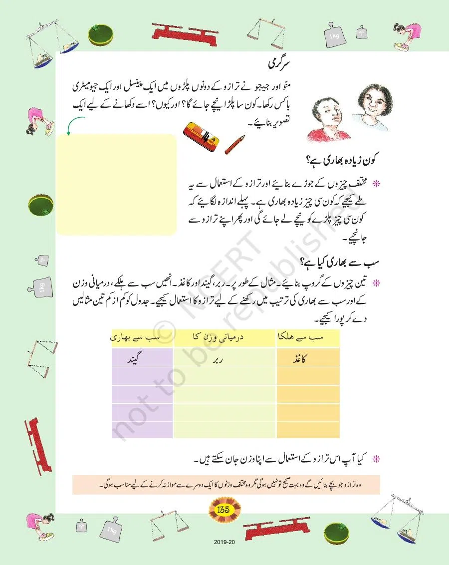 Class 4 Mathematics Riyazi Ka Jadu urdu Chapter 12