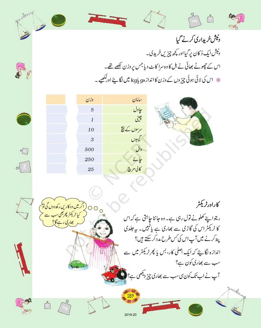 Class 4 Mathematics Riyazi Ka Jadu urdu Chapter 12