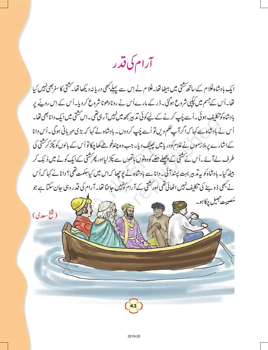 Class 4 Urdu Ibtedai Urdu Chapter 6