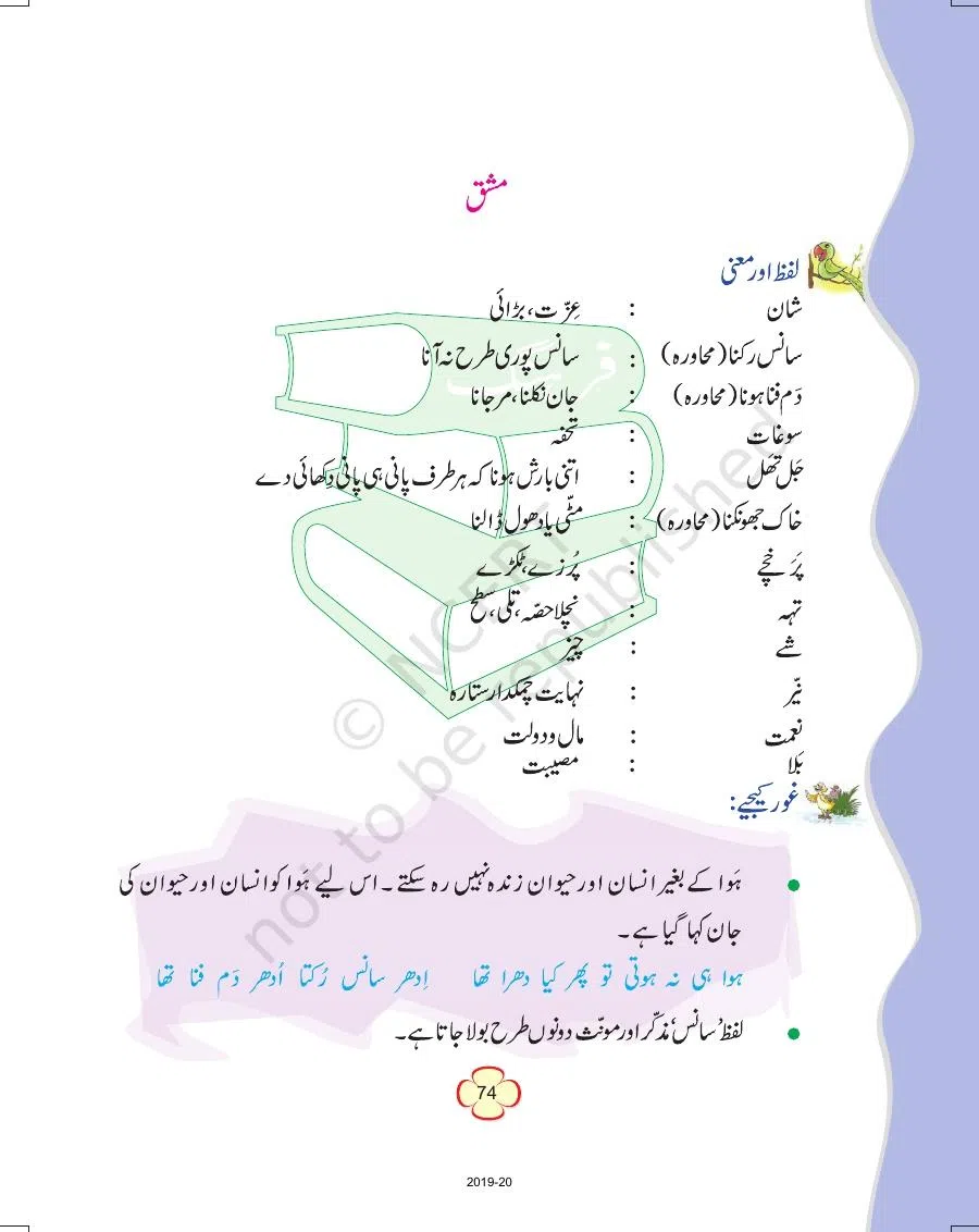 Class 4 Urdu Ibtedai Urdu Chapter 10