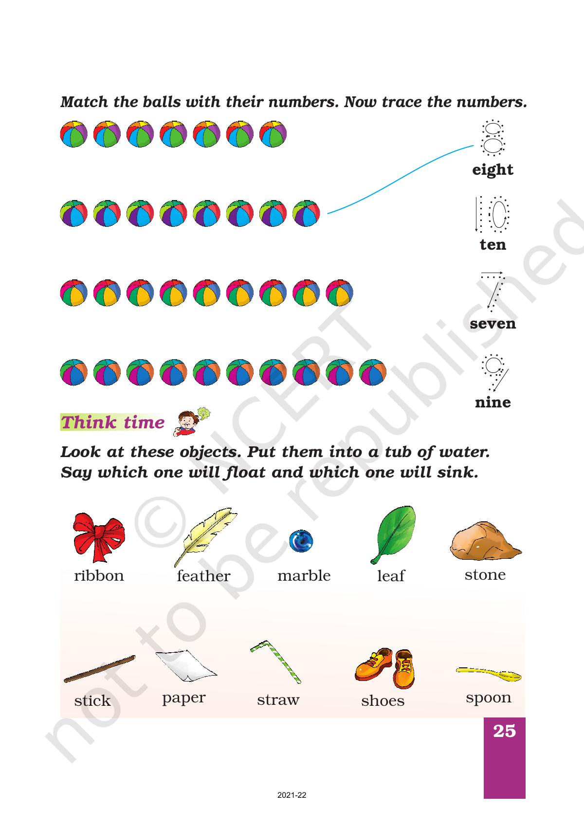 Class 1 English Marigold Chapter 2 B The Bubble, the Straw and the Shoe