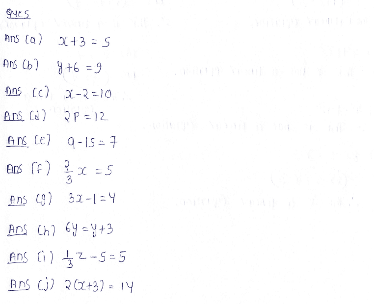 Chapter 7 | Linear Equations | Class-6 DAV Secondary Mathematics