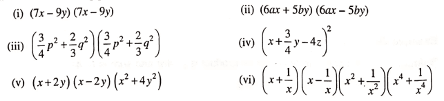 Chapter 7 | Algebraic Identities | Class-8 DAV Secondary Mathematics