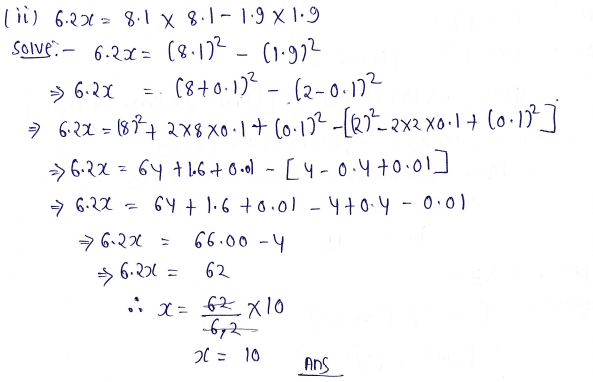 Chapter 7 | Algebraic Identities | Class-8 DAV Secondary Mathematics