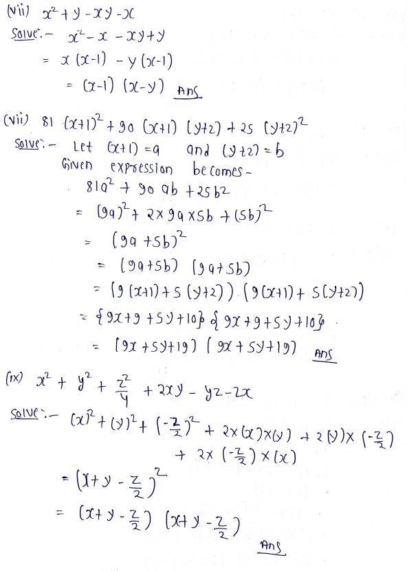 Chapter 7 | Algebraic Identities | Class-8 DAV Secondary Mathematics