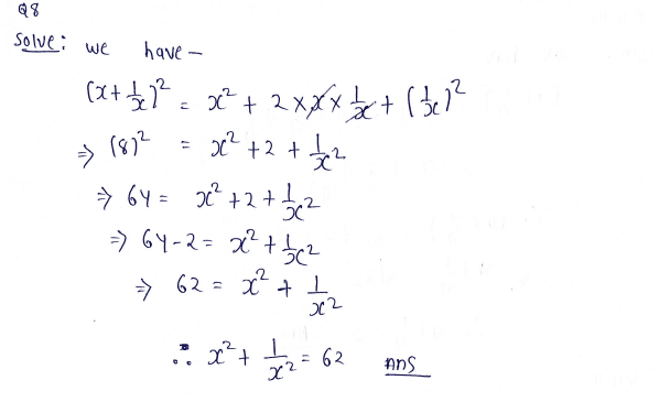 Chapter 7 | Algebraic Identities | Class-8 DAV Secondary Mathematics