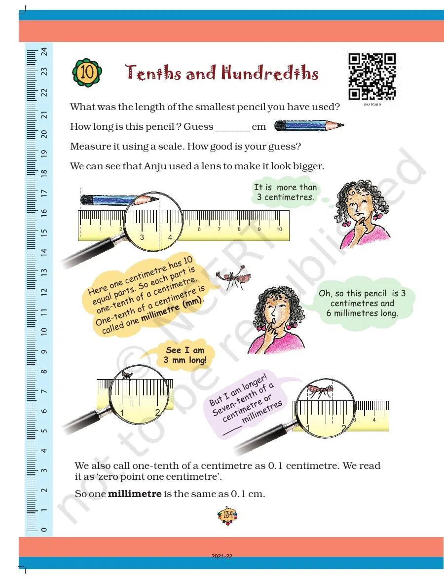 Class 5 Maths Chapter 10 Tenths and Hundredths