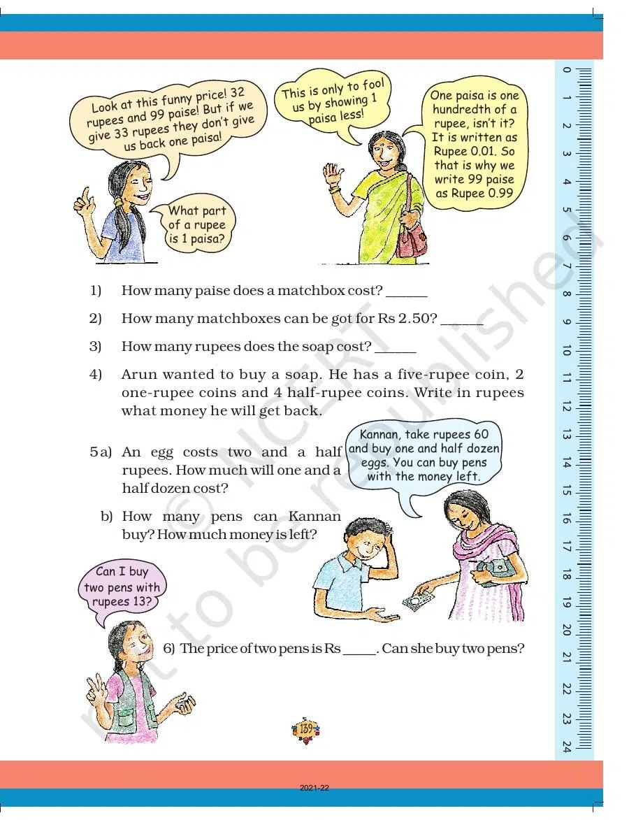 Class 5 Maths Chapter 10 Tenths and Hundredths