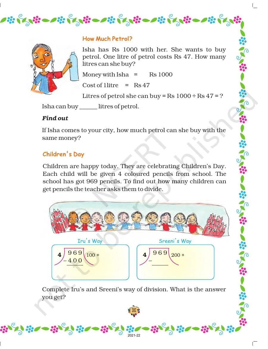 Class 5 Maths Chapter 13 Ways to Multiply and Divide