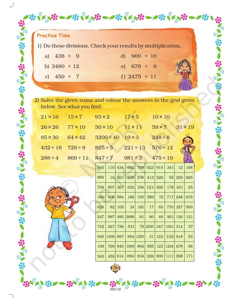 Class 5 Maths Chapter 13 Ways to Multiply and Divide