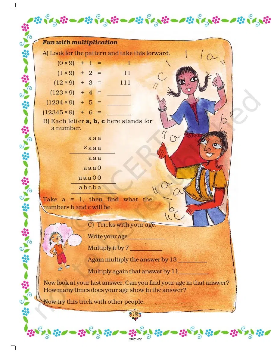 Class 5 Maths Chapter 13 Ways to Multiply and Divide