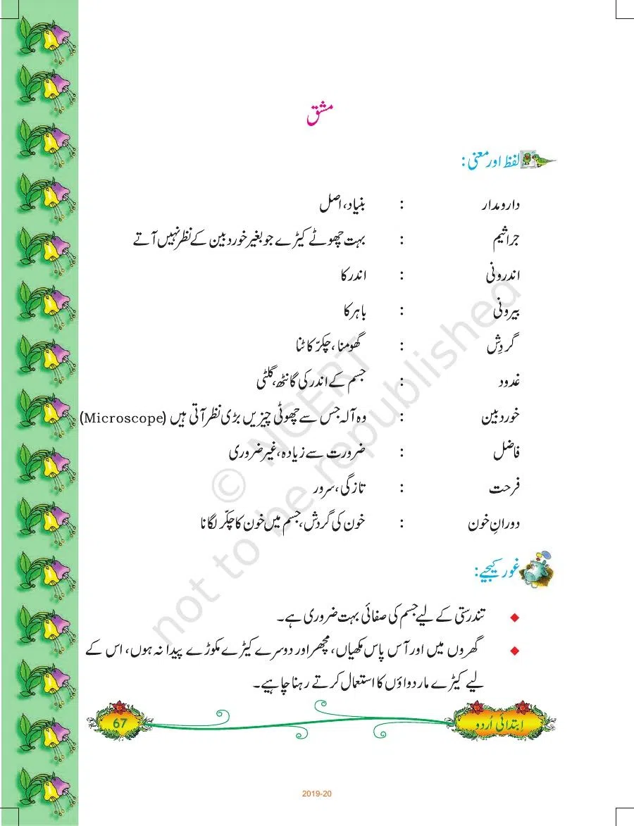 Class 5 Urdu Ibtedai Urdu Class-V Chapter 8