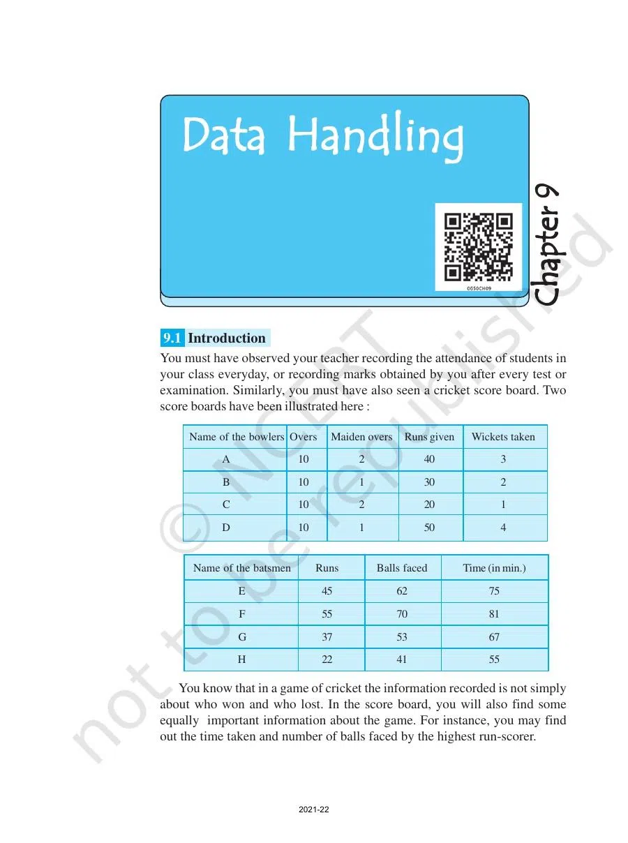 Class 6 Maths Chapter 9