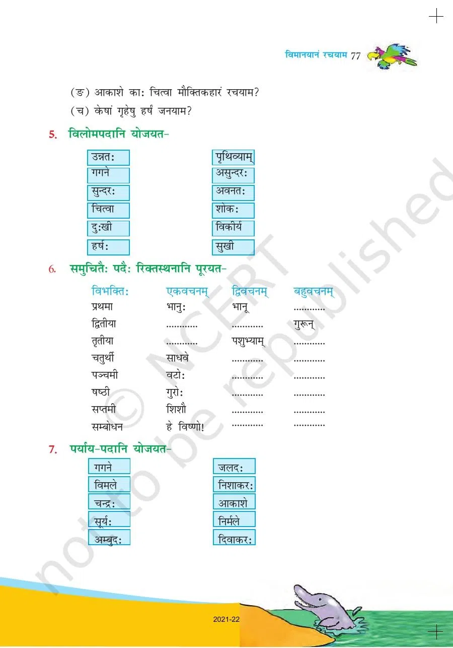 Class 6 Sanskrit Ruchira Chapter 13