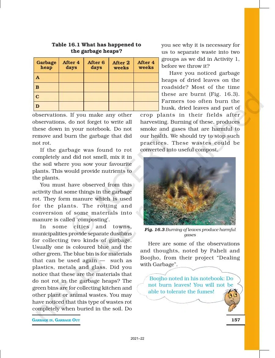 Class 6 Science Chapter 16