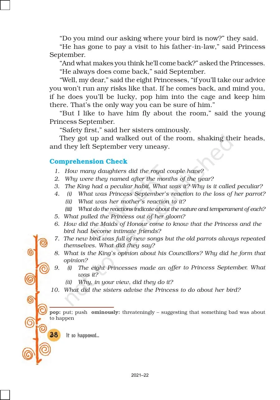 Class 8 English It So Happend Chapter 5