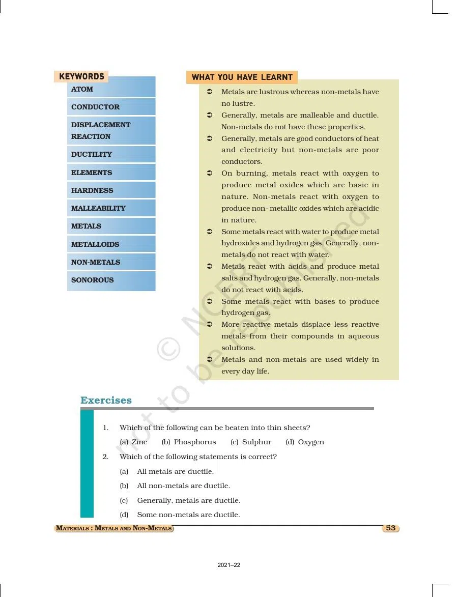 Class 8 Science Chapter 4