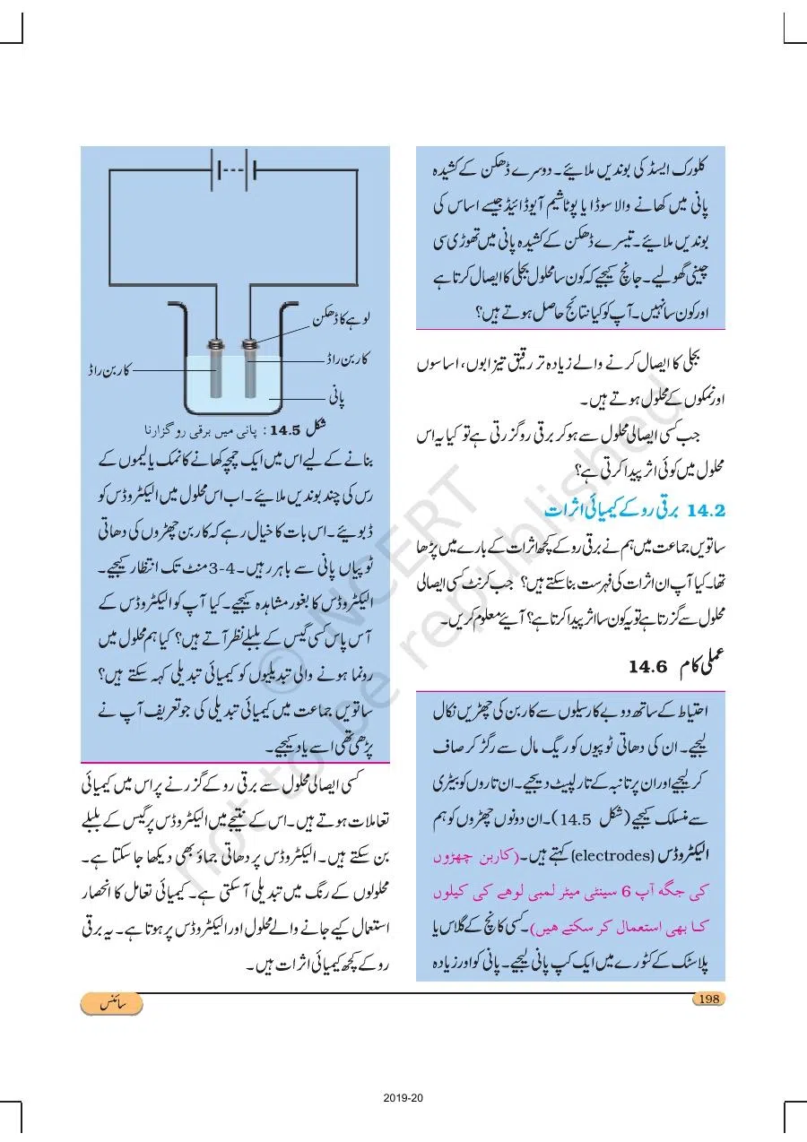 Class 8 Science in Urdu Medium Chapter 14