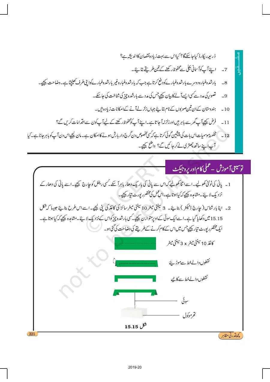 Class 8 Science in Urdu Medium Chapter 15