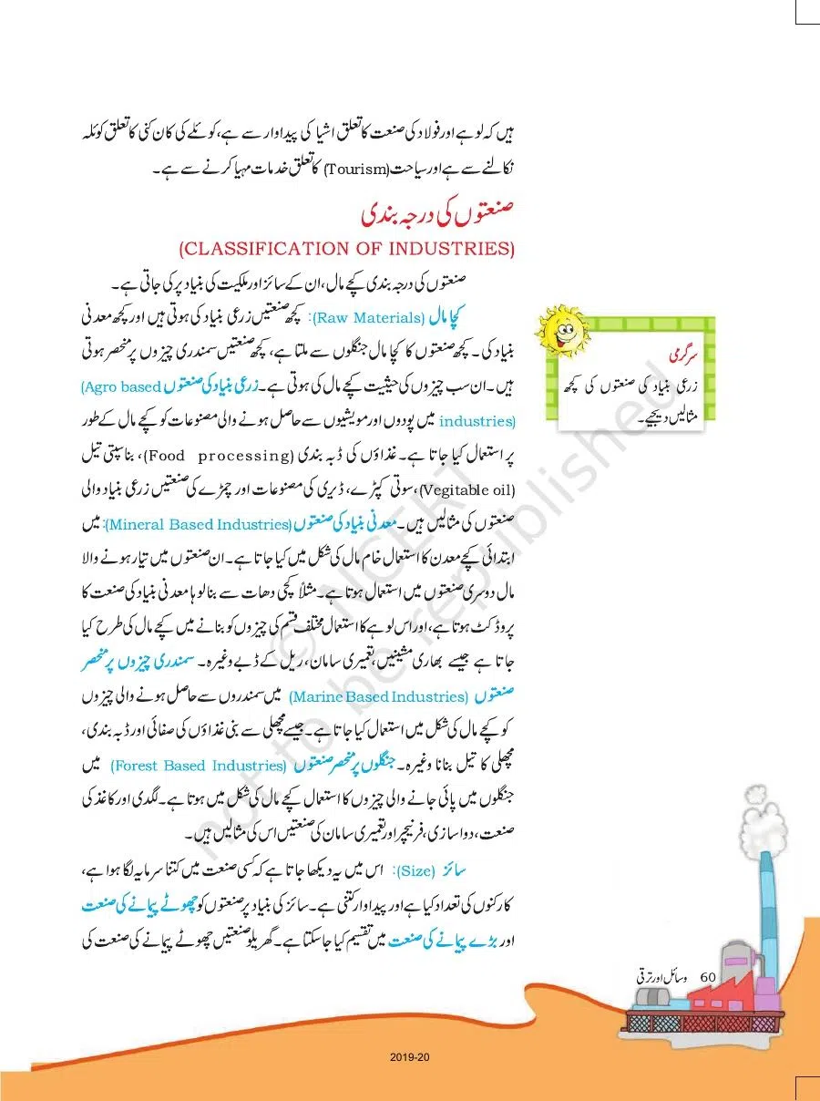 Class 8 Geography in Urdu Medium Chapter 5