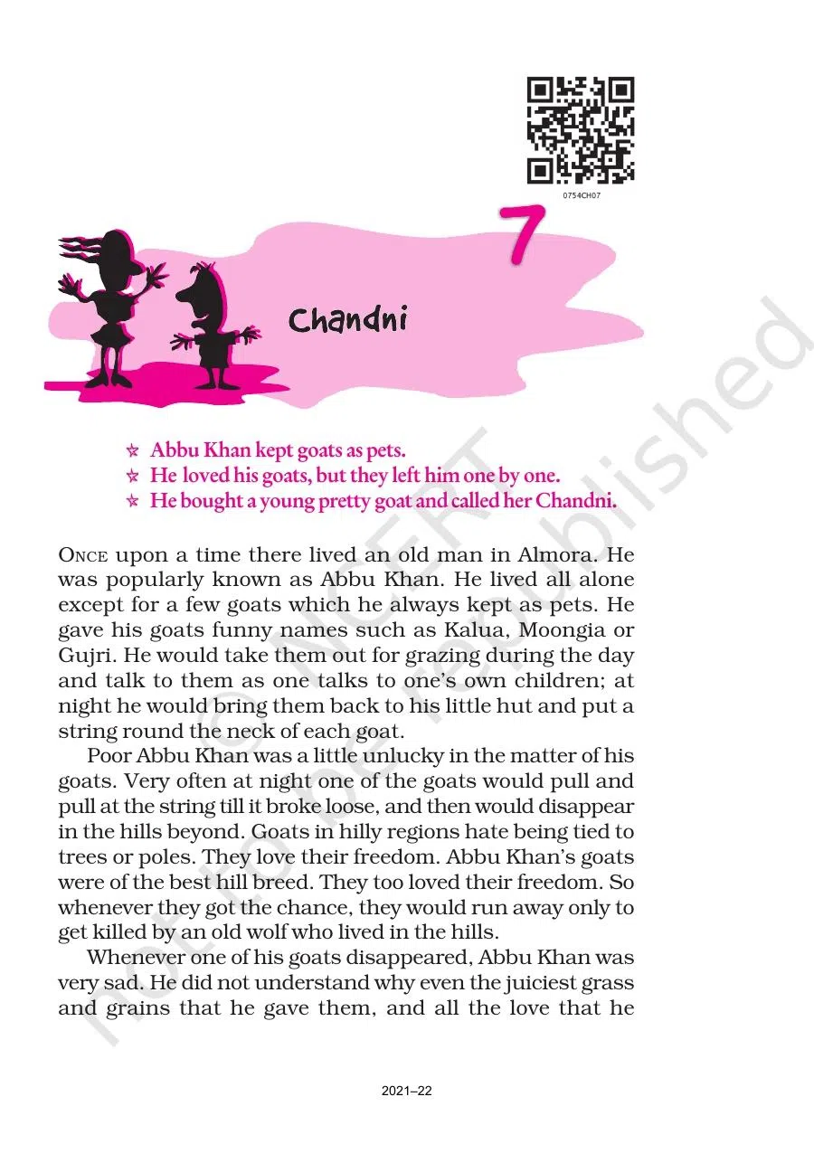 Class 7 English An Alien Hand Chandni Chapter 7