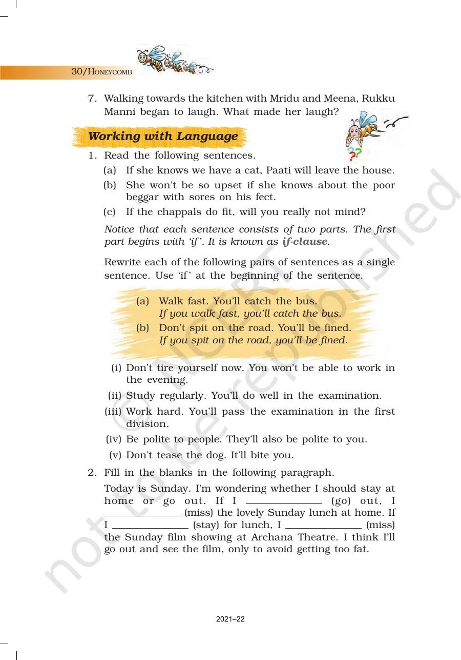 Class 7 English Honeycomb A Gift of Chappals Chapter 2